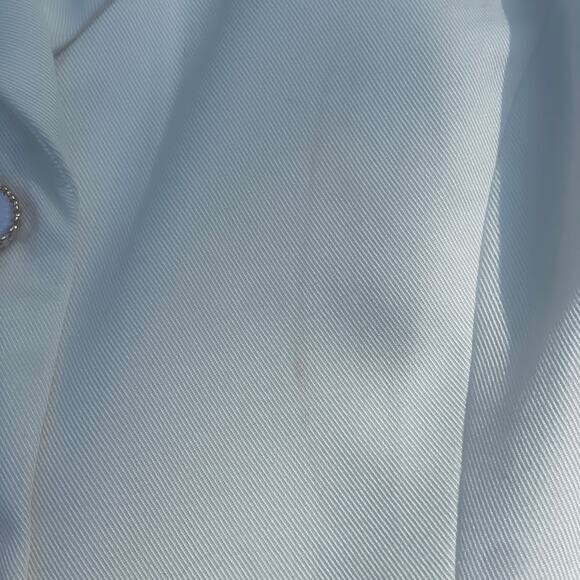 NWT!  Jason Wu White Peplum Button-Front Tencel  Vest - Size 4 - Picture 8 of 16